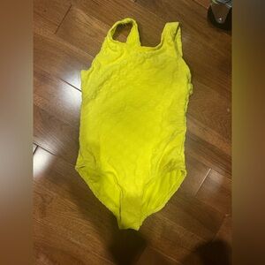 Yellow Kids Swim One Piece